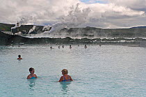 The Blue Lagoon, Iceland's most famous tourist attraction is located among the black lava flows outside Reykjavik. The geothermal spa owes its existence to the Svartsengi geothermal power plant powere...