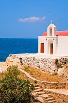 Small church on the coast of Mykonos (Hora), Cyclades Islands, Greece, 2010