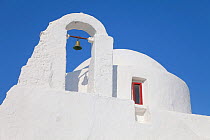 Church bell detail, Mykonos (Hora), Cyclades Islands, Greece, 2010