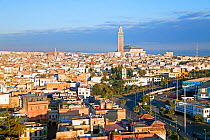 Hassan II Mosque, the third largest mosque in the world, towering over the city of Casablanca, Morocco, 2011