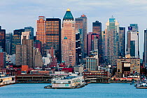 Midtown Manhattan skyline across Hudson River, New York, USA 2009