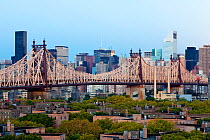 View of Mid town Manhattan and the Queensboro Bridge, Manhattan, New York City, USA 2009