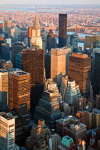 Elevated view of mid-town Manhattan, New York City, USA 2009