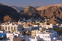Mountains behind the old city of Muscat, Oman, Middle East 2007