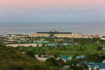Elevated view over Frigate Bay and the Marriott resort on St Kitts Southeast peninsula, St Kitts, St Kitts and Nevis, Leeward Islands, Lesser Antilles, Caribbean, West Indies 2008