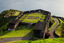 Brimstone Hill Fortress which is situated 790 feet above sea level, the 18th Century compound is lined with 24 cannons and is the largest and best preserved Fortress in the Caribbean - Brimstone Hill...