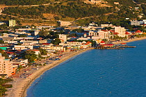 Elevated view over Great Bay and the Dutch capital of Philipsburg, Netherlands Antilles, St Martin, Leeward Islands, Lesser Antilles, Caribbean, West Indies 2008
