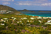 Buildings at Orient Beach, St Marin, Netherland Antilles, Leeward Islands, Lesser Antilles, Caribbean, West Indies 2008