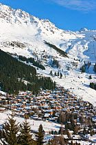Four Valleys region, Valais, Verbier, Bernese Alps, Switzerland January 2009