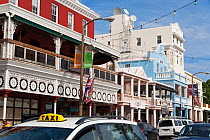 Front Street, the main street in the capital city of Hamilton, Bermuda 2007