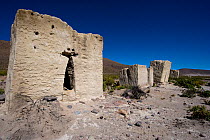 Ceremonial tombs / chullpas from between 1200-1300 AD, Sabaya, Bolivia, October 2008