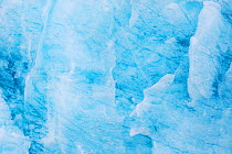 Glacier front with blue ice, Kongsbreen, Svalbard, Norway, June 2012