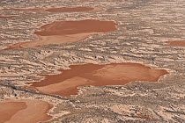 Aerial view of desert near Lake Eyre north,  South Australia, June 2011