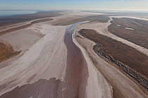 Aerial of southern end of Lake Eyre North, Lake Eyre National Park, South Australia, June 2011