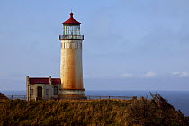 North Head Lighthouse in Cape Disappointment State Park. Washington, USA, August 2012.