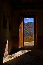 Doorway in Tsaparang (sometimes known as the mythical Shangri-la) was the capital of the ancient kingdom of Guge in the Garuda Valley, Ngari Prefecture, Western Tibet. Tsaparang is a huge fortress per...