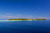Island with white sandy beach, Maldives, Indian Ocean