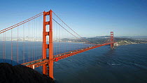Timelapse of vehicles driving across the Golden Gate Bridge, San Francisco, California, USA, 2011.