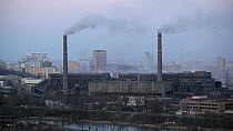 Coal fired power plant, Pyongyang, Democratic Peoples' Republic of Korea (DPRK), 2012.