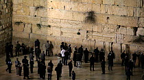 People praying at the Wailing Wall, Old City, Jerusalem, Israel, 2011.