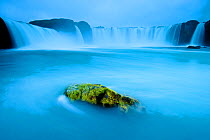 Long exposure of Godafoss waterfall, Iceland.