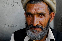 Portrait of a Balti man, Gilgit, Pakistan, July 2007.