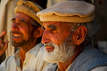 Portrait of two Balti men, Skardu, Pakistan, June 2007.