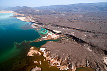 Lake Assal shoreline -  Africas lowest point at 515 feet below sea level, Djibouti, , March 2008