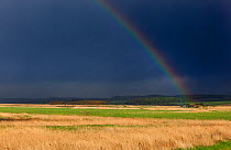 Rainbow over Cley Nature Reserve, North Norfolk. May 2013