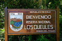 Entrance of the Los Queules National Reserve, Chile, December 2012