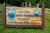 Entrance of Isla Mocha Nature Reserve, Mocha Island, Chile, December 2012