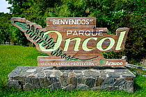 Entrance of Oncol Park, Valdivia, Chile, January 2013