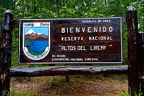 Entrance of Altos de Lircay National Reserve, Chile, January 2013