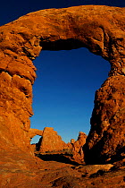 Turret Arch and North Window, Arches National Park, Utah, USA November 2012