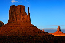 West Mitten Butte, Monument Valley Navajo Tribal Park, Arizona, USA December 2012