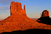 West Mitten Butte, Monument Valley Navajo Tribal Park, Arizona, USA January 2013