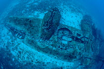 Wreck of airplane B-24 Liberator, Vis Island, Croatia, Adriatic Sea, Mediterranean