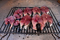 Fish barbeque, Village of Komiza, Vis Island, Croatia, Adriatic Sea, Mediterranean