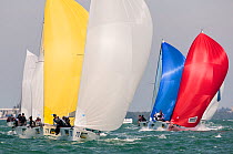 Melges 32's racing downwind in Key West Race Week, Florida 2013. All non-editorial uses must be cleared individually.