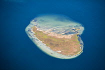 Aerial photograph of  Island in Lake Sibaya, KwaZulu-Natal Province, South Africa, June 2010