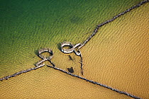 Aerial photograph of Kosi Bay, KwaZulu-Natal Province, South Africa, Traditional Fish Traps, June 2010