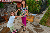 Betty and her daughter at the Wild Farm, Dolni Glavanak, Eastern Rhodope Mountains, Bulgaria, May 2013.