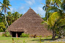 Traditional chief's house, Lifou, Loyalty Islands Province, New Caledonia, August 2012