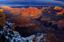 Grand Canyon from Moran Point at sunrise, South Rim, Grand Canyon National Park, Arizona, USA, December 2012.