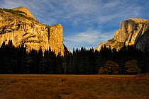 Half Dome and North Dome, Yosemite National Park, California, USA, November 2012.