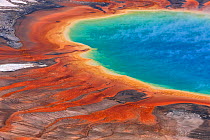 Grand Prismatic Spring, Midway Geyser Basin, Yellowstone National Park, Wyoming, USA, September 2011