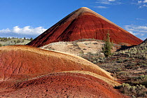 Red Hill in John Day Fossil Beds National Monument, Painted Hills Unit, Oregon, USA, May 2013.
