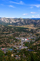 Estes Town, Estes Park, Larimer County, Rocky Mountains, Colorado, United States, September 2009.