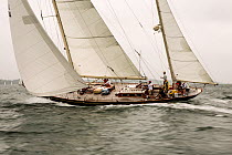 &#39;Bolero&#39; racing in the Classic Yacht Regatta, Newport, Rhode Island, USA, August 2013. All non-editorial uses must be cleared individually.