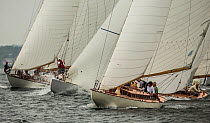Start of the Classic Yacht Regatta, Newport, Rhode Island, USA, August 2013. All non-editorial uses must be cleared individually.